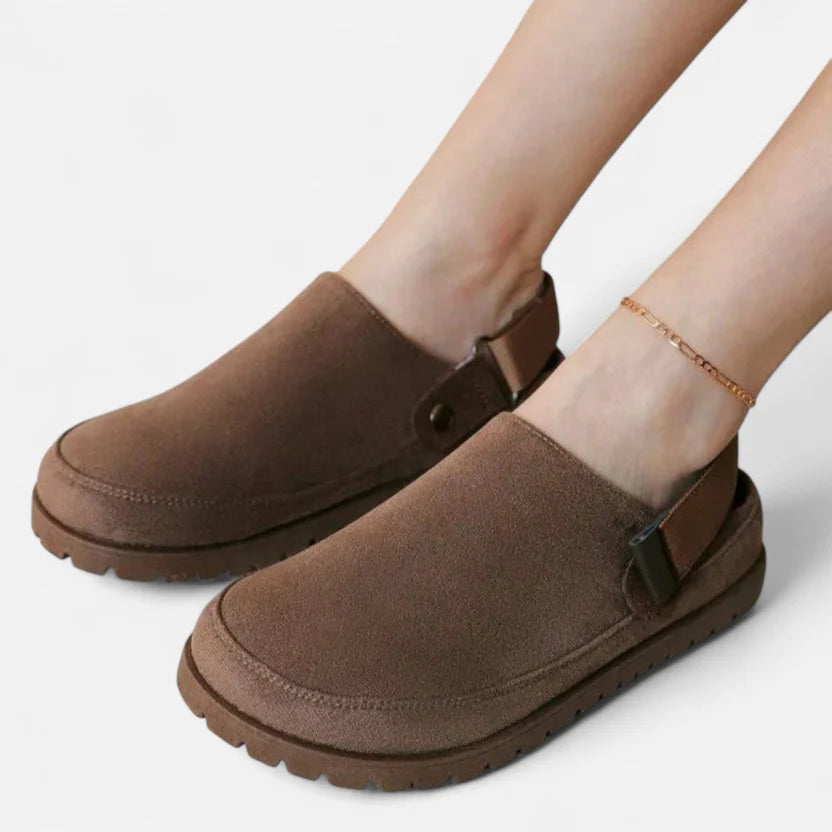 Rosvani | Women’s Leather Slippers – Thick Sole Comfort