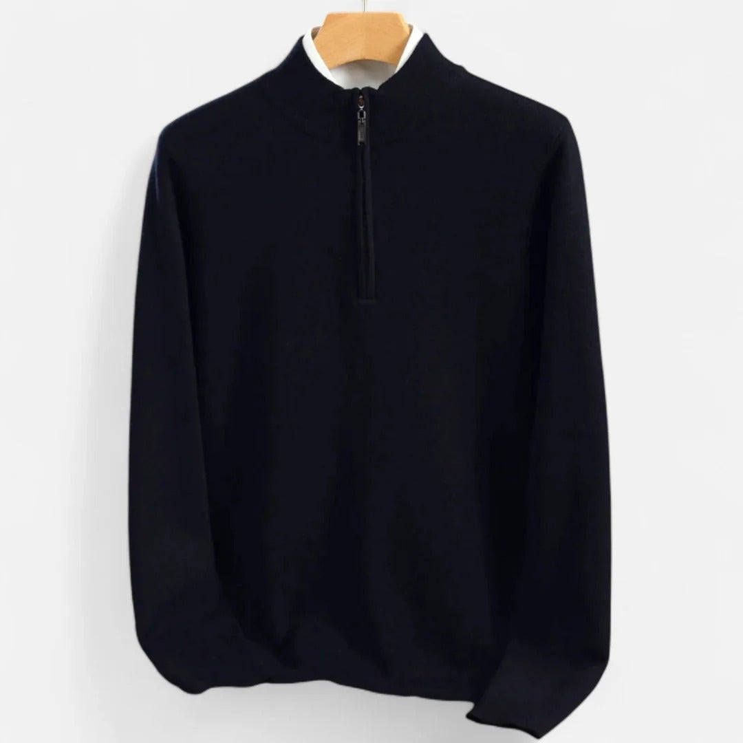 Rosvani | Men’s Merino Wool Half-Turtleneck Sweater