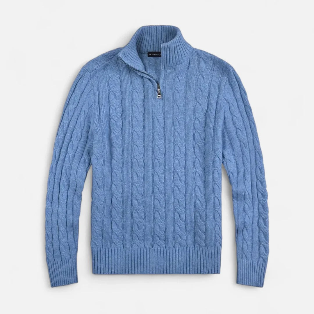 Rosvani | Men’s Half-Zip Sweater – Chic, Timeless Casual Style