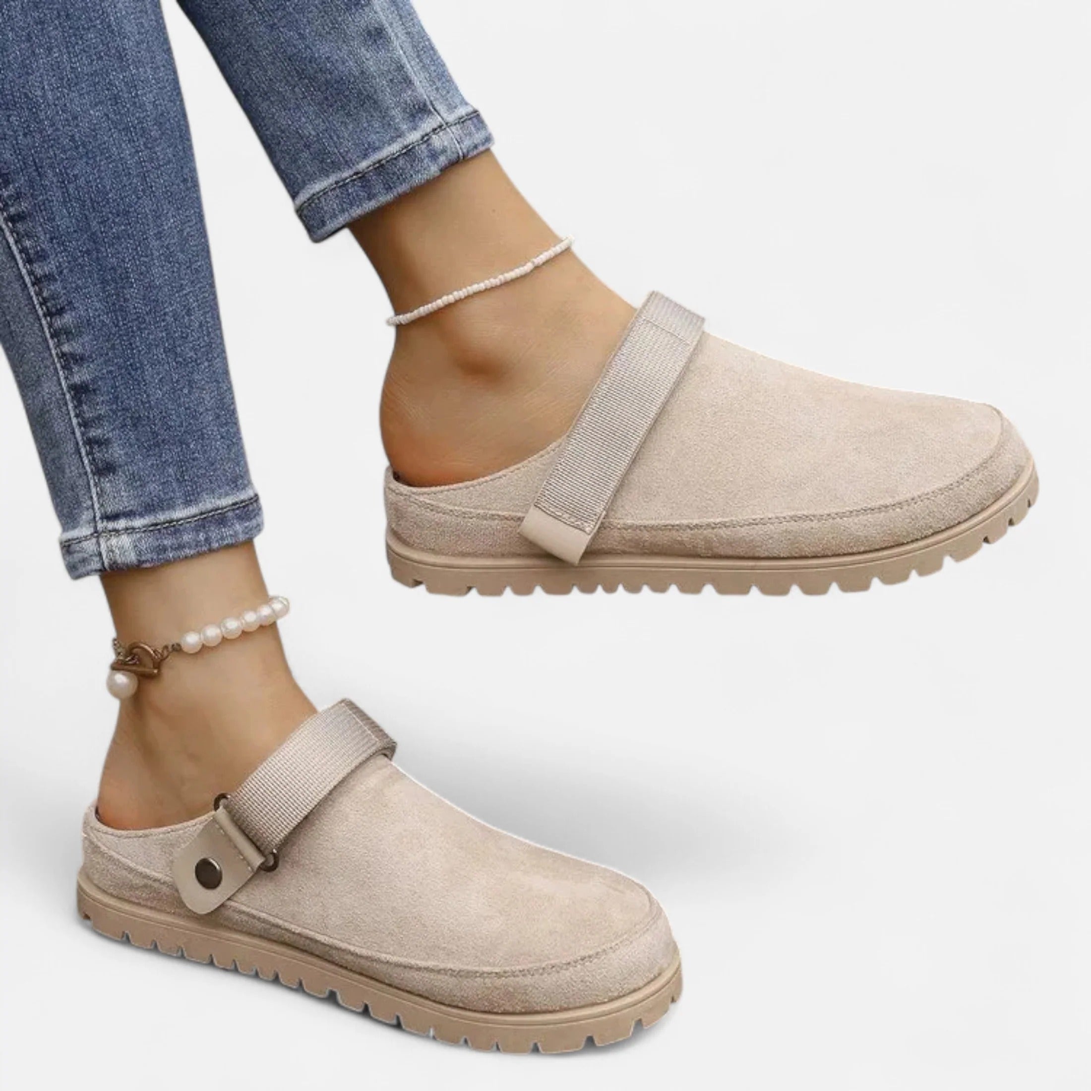 Rosvani | Women’s Leather Slippers – Thick Sole Comfort