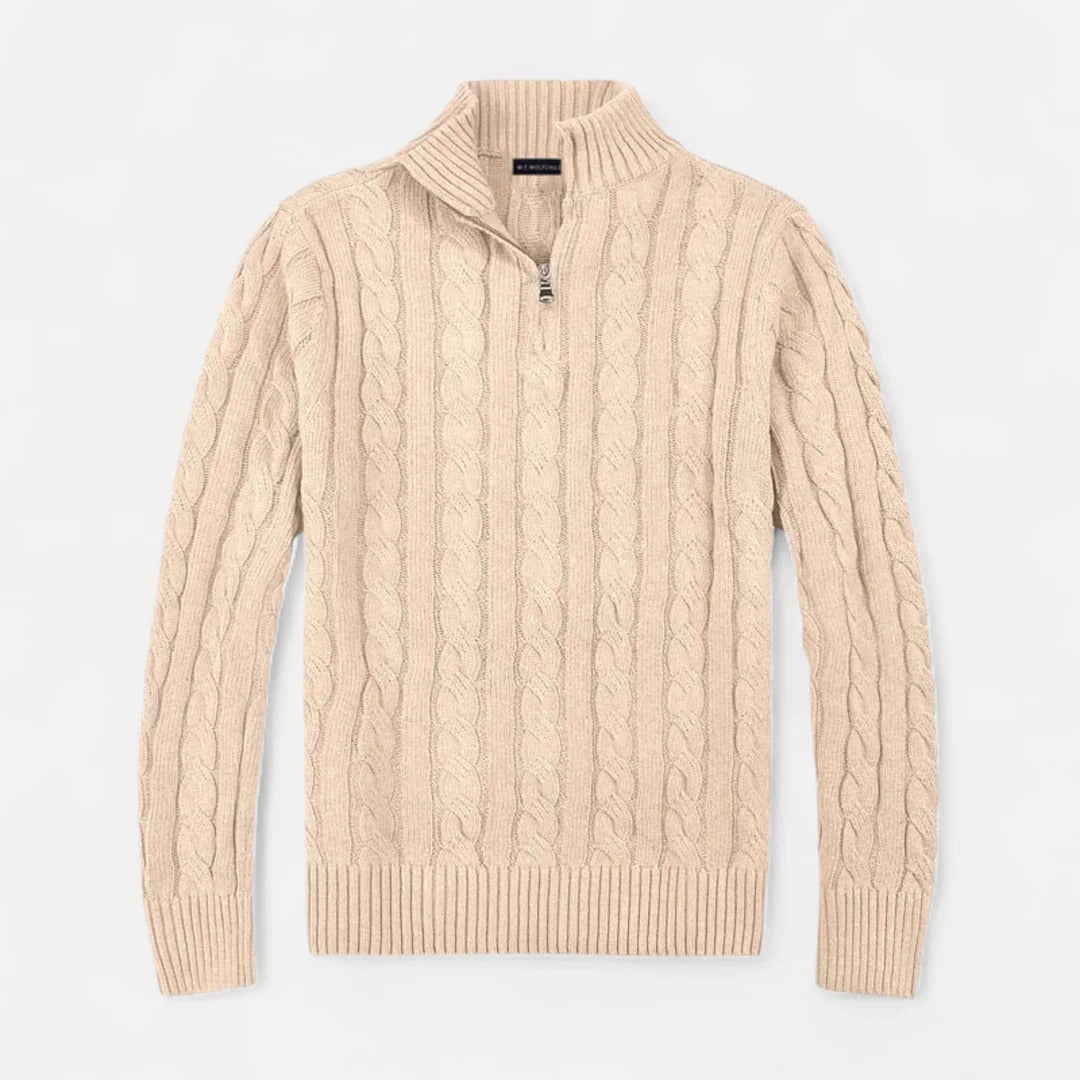 Rosvani | Men’s Half-Zip Sweater – Chic, Timeless Casual Style