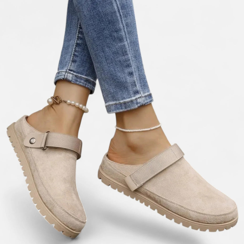 Rosvani | Women’s Leather Slippers – Thick Sole Comfort