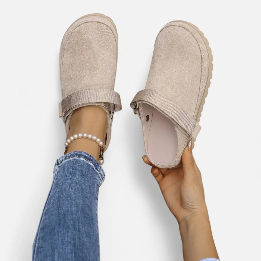 Rosvani | Women’s Leather Slippers – Thick Sole Comfort