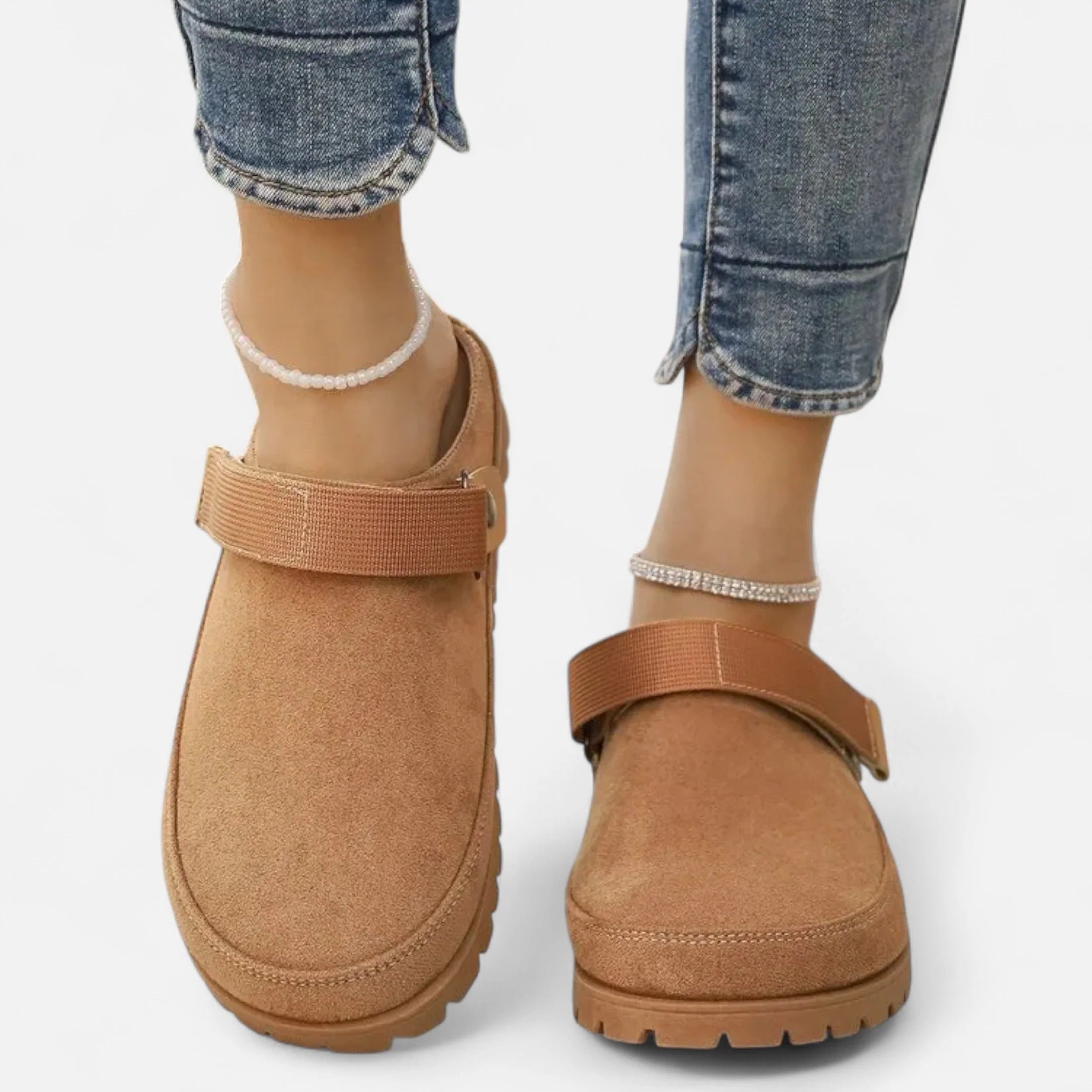 Rosvani | Women’s Leather Slippers – Thick Sole Comfort