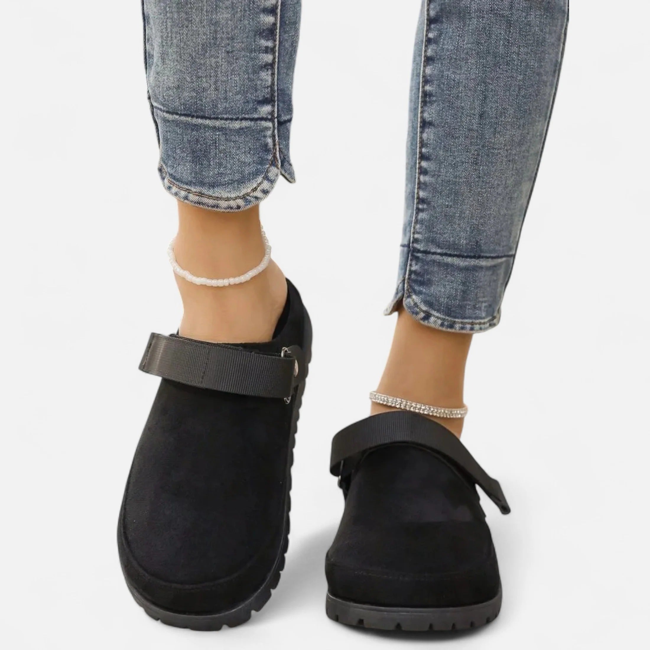 Rosvani | Women’s Leather Slippers – Thick Sole Comfort