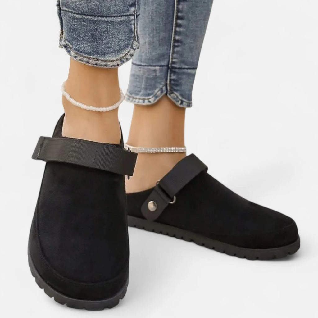 Rosvani | Women’s Leather Slippers – Thick Sole Comfort