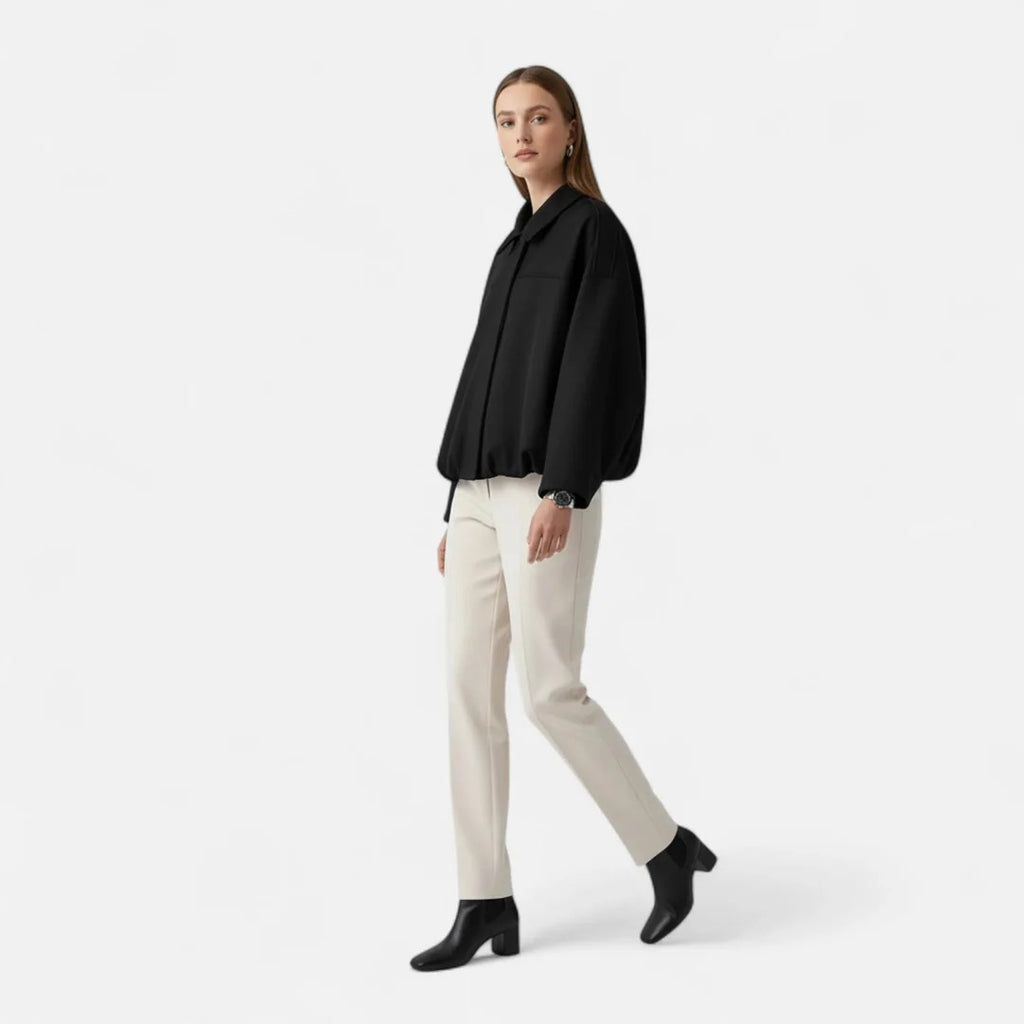 Rosvani | Women’s Draped Silhouette Jacket