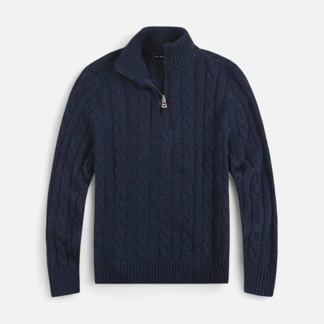 Rosvani | Men’s Half-Zip Sweater – Chic, Timeless Casual Style