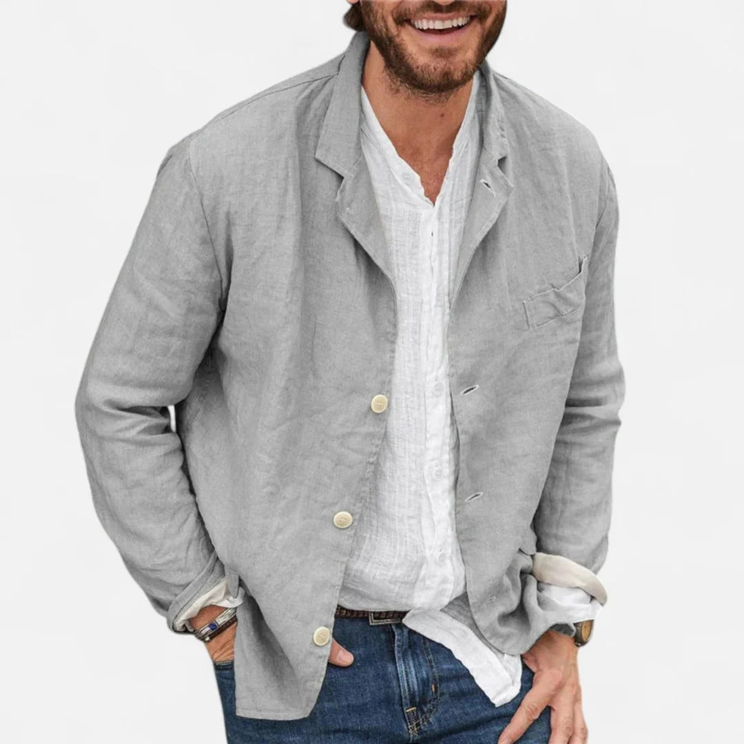 Rosvani | Men’s Linen Blazer – Lightweight, Modern Elegance