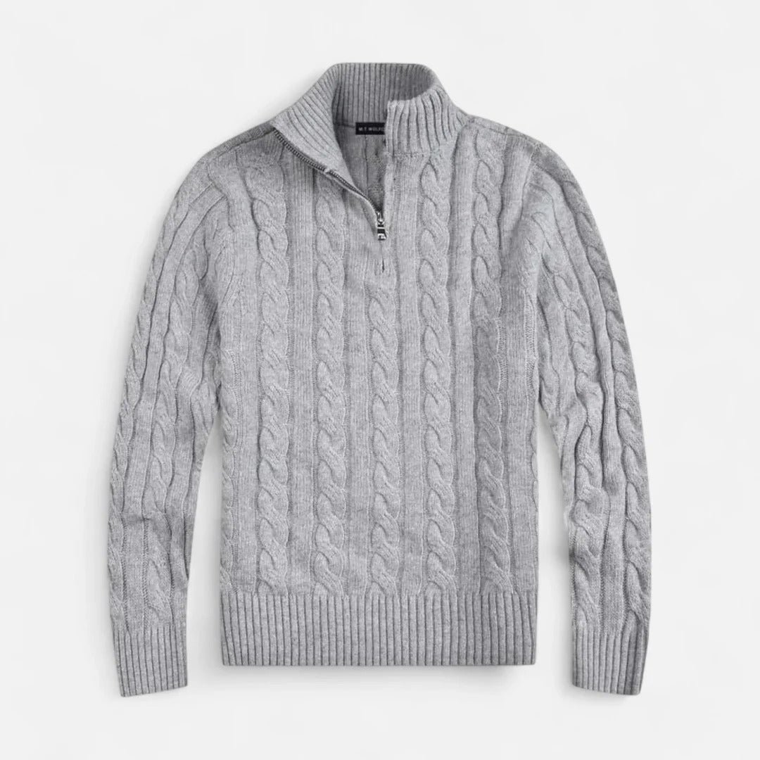 Rosvani | Men’s Half-Zip Sweater – Chic, Timeless Casual Style