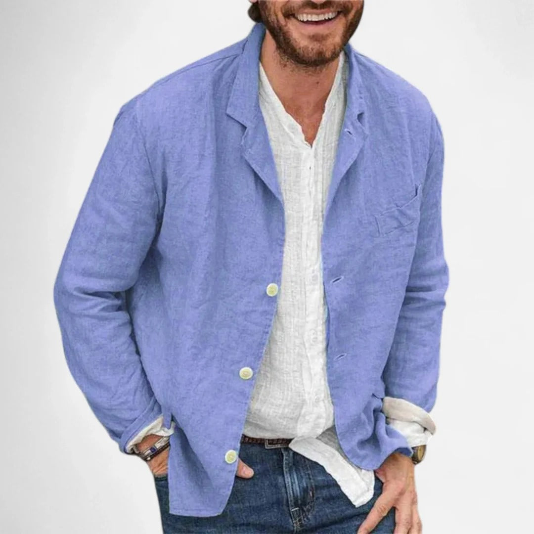 Rosvani | Men’s Linen Blazer – Lightweight, Modern Elegance