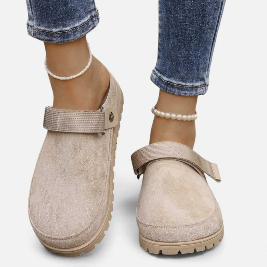 Rosvani | Women’s Leather Slippers – Thick Sole Comfort