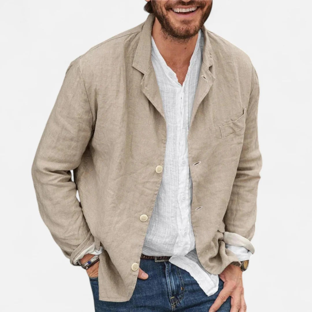 Rosvani | Men’s Linen Blazer – Lightweight, Modern Elegance