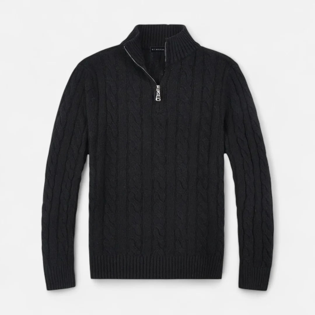 Rosvani | Men’s Half-Zip Sweater – Chic, Timeless Casual Style