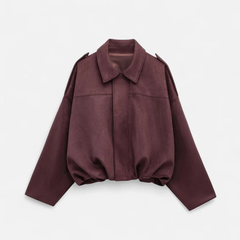 Rosvani | Women’s Vintage Suede Zip Jacket